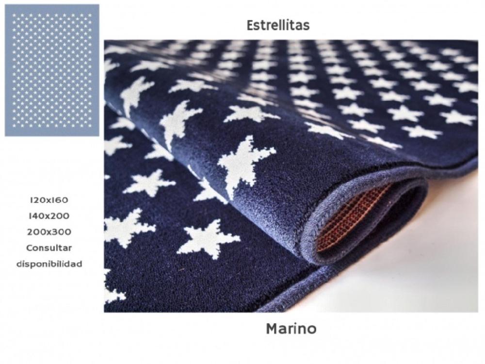 Sualsa Alfombra Acrílica Diseño Infantil Colorido Atractivo. ESTRELLAS
