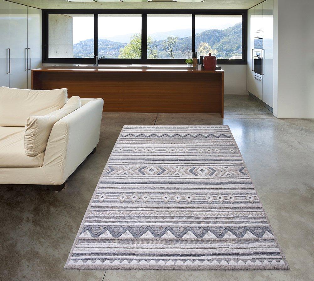 sualsa Alfombra Acrilica suave resistente bucle y pelo cortado. 001