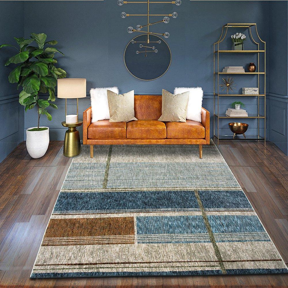 sualsa Alfombra DISEÑO MODERNO POLIESTER COLORES POLICROMIA. 42