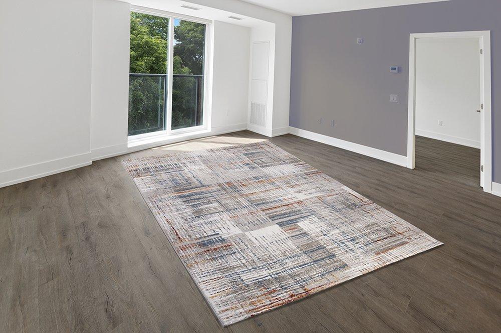 sualsa Alfombra estilo moderno contemporáneo acrilica. 835