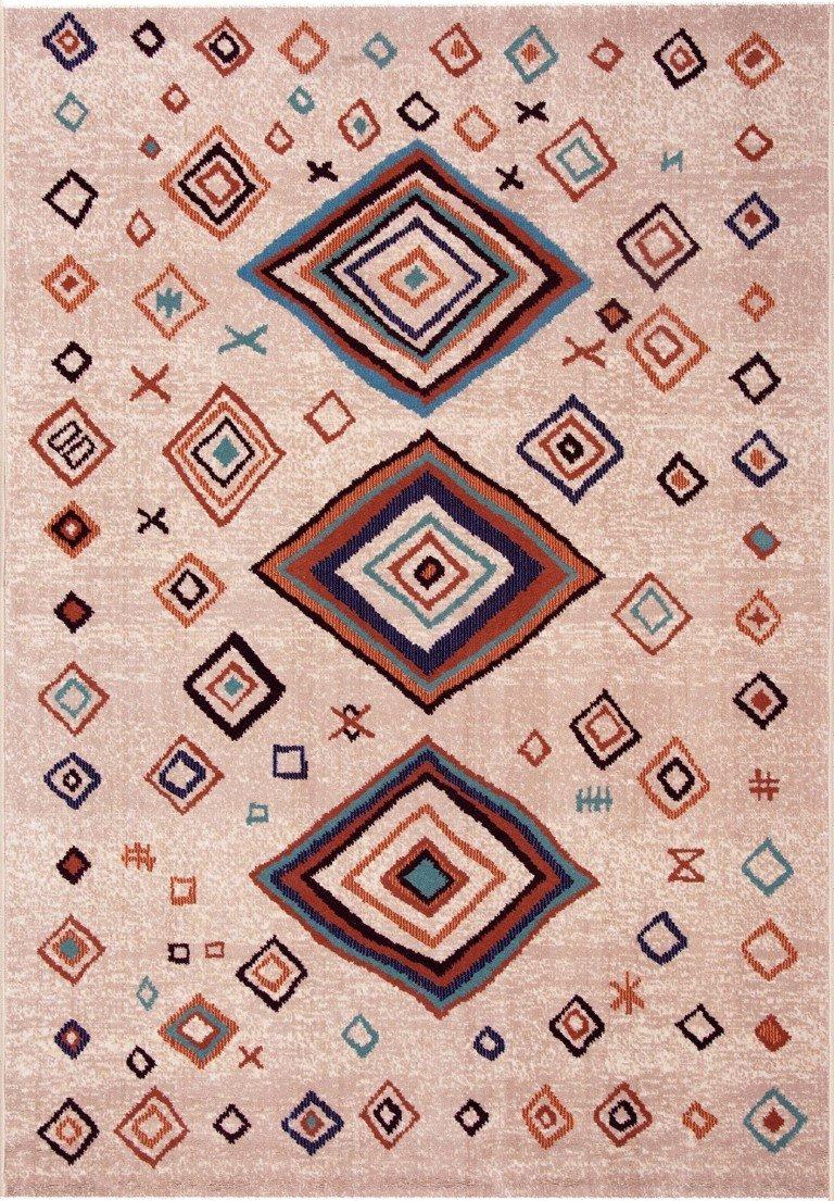 sualsa Alfombra étnica colores sólidos fabricada con materiales nobles. 796