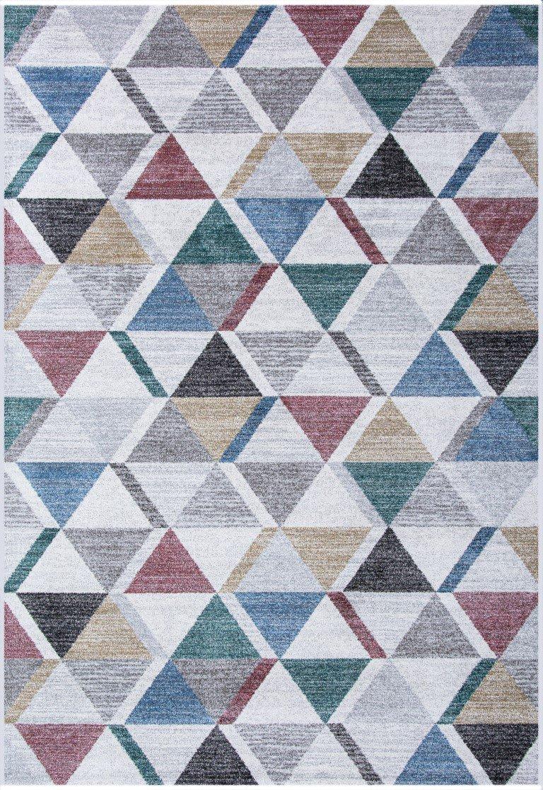 sualsa Alfombra moderna con textura suave y compacta motivos geométricos. 10