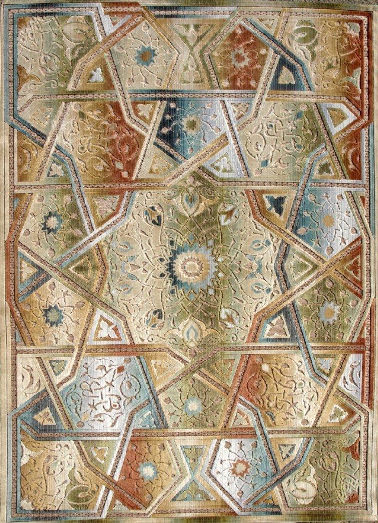 sualsa Alfombra moderna relieve tejido maleable. KR15