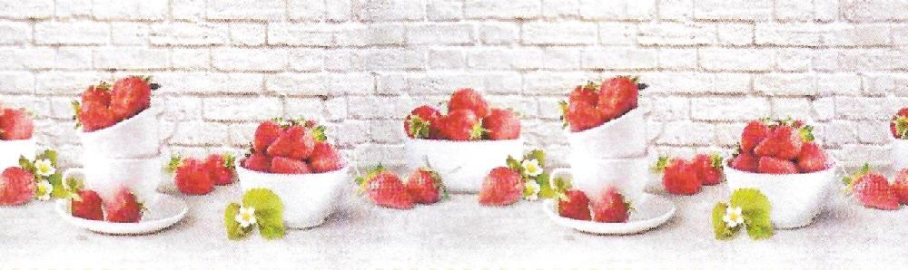 sualsa Alfombra Pasillo cocina antideslizante STRAWBERRY