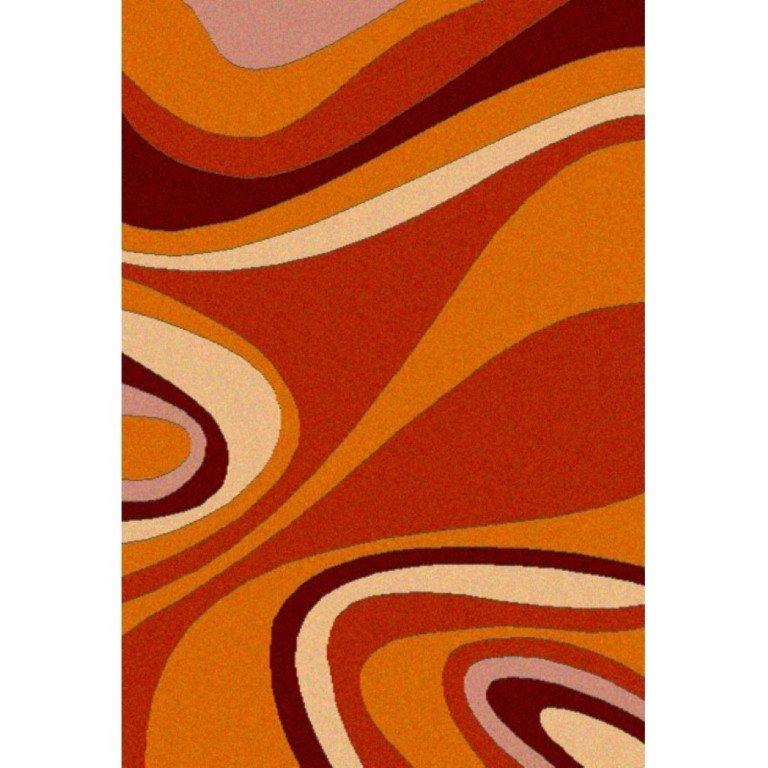 sualsa Alfombra Diseño de ondas moderno J12