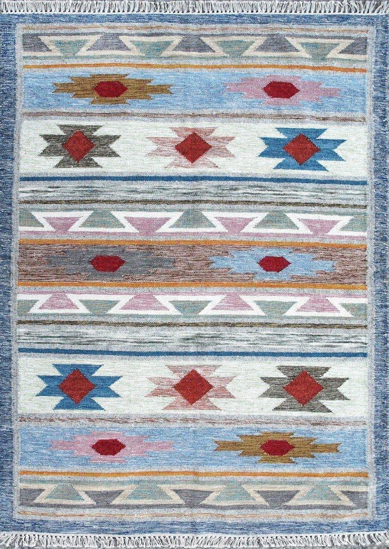 sualsa Alfombra estilo KILIM anudado a mano. 010