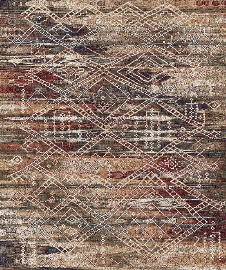 sualsa Alfombra moderna colorida actual. 488