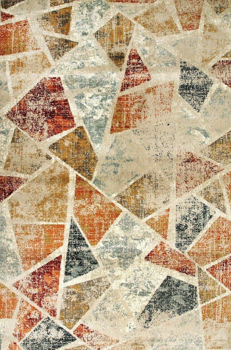 sualsa Alfombra moderna diseño geométrico. C-17