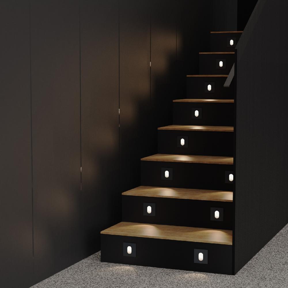 Sulion Aplique Bañador BELY LED 3W Cuadrado Gris Antracita 3000K IP65| Sulion