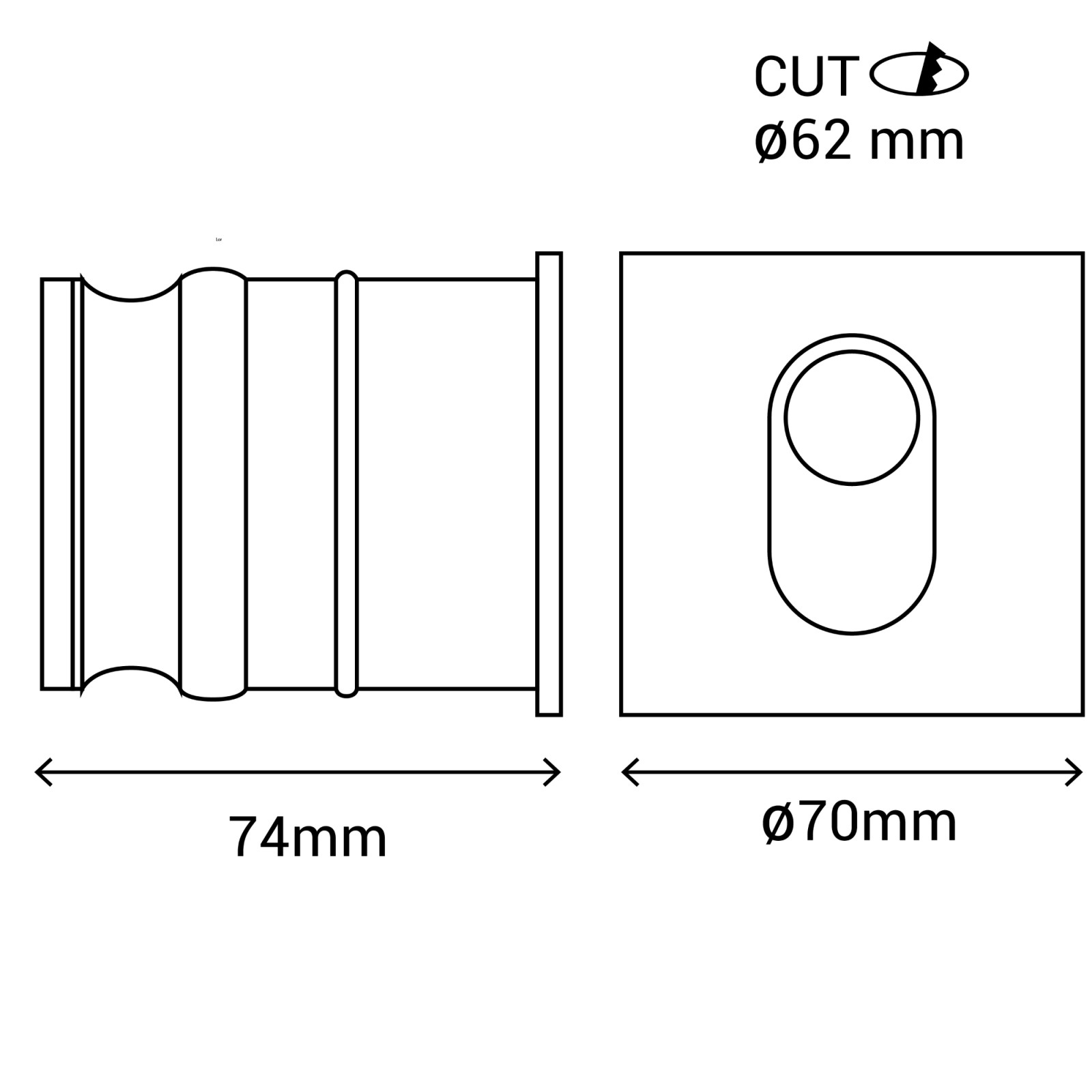 Sulion Aplique Bañador BELY LED 3W Cuadrado Marrón 3000K IP65 | Sulion