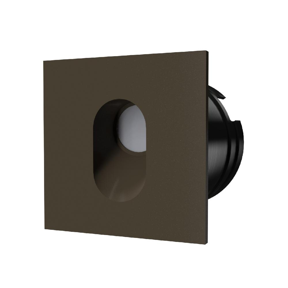 sulion Aplique bañador BELY LED 3W cuadrado marrón 4000K IP65 | Sulion