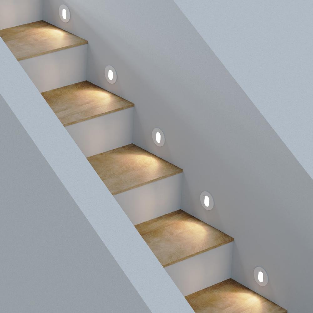 Sulion Aplique Bañador BELY LED 3W Redondo Blanco Con 3000K E IP65 | Sulion