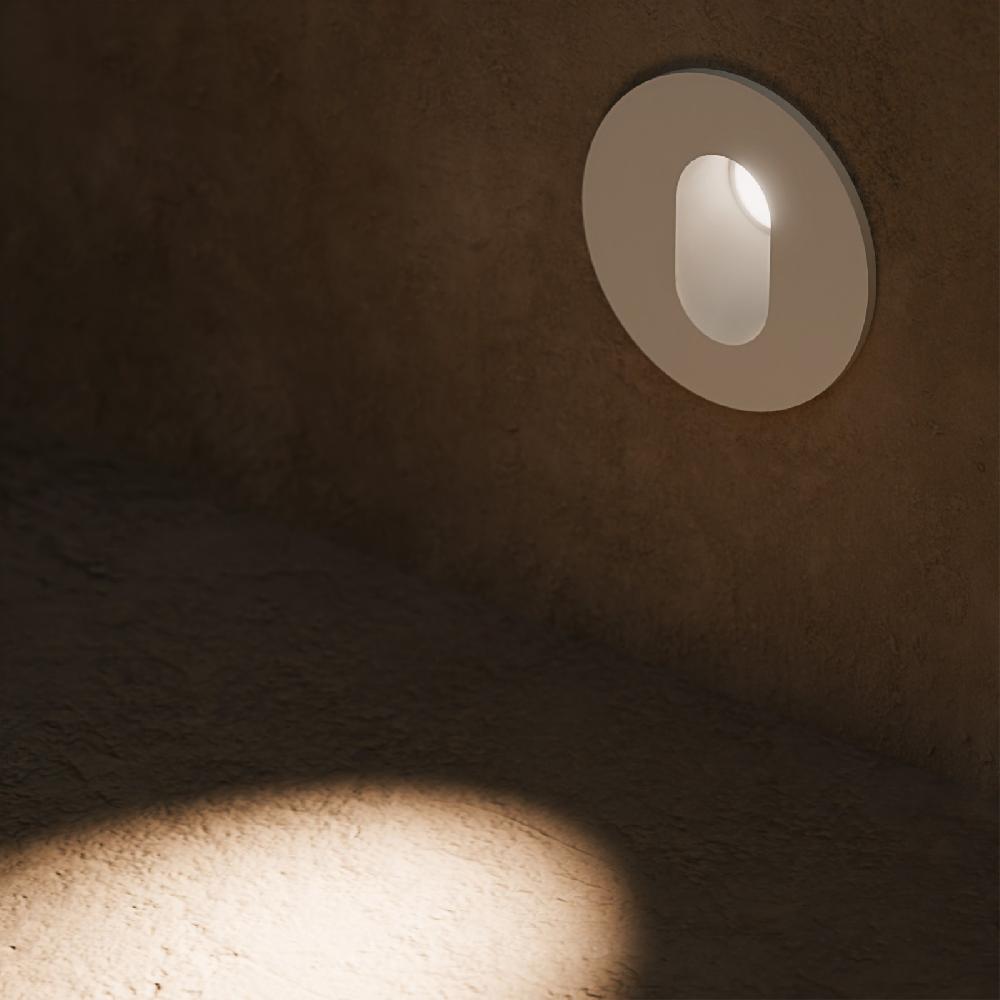 Sulion Aplique Bañador BELY LED 3W Redondo Blanco Con 4000K E IP65 | Sulion