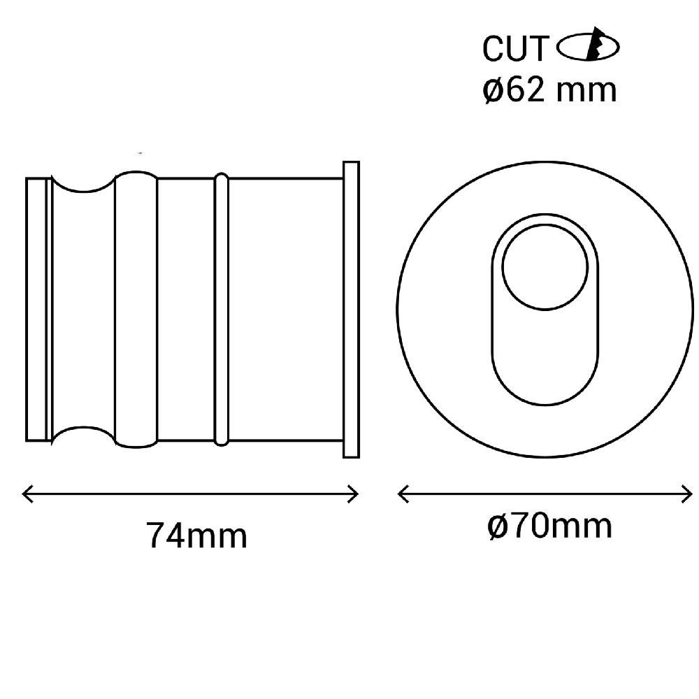 Sulion Aplique Bañador BELY LED 3W Redondo Blanco Con 4000K E IP65 | Sulion