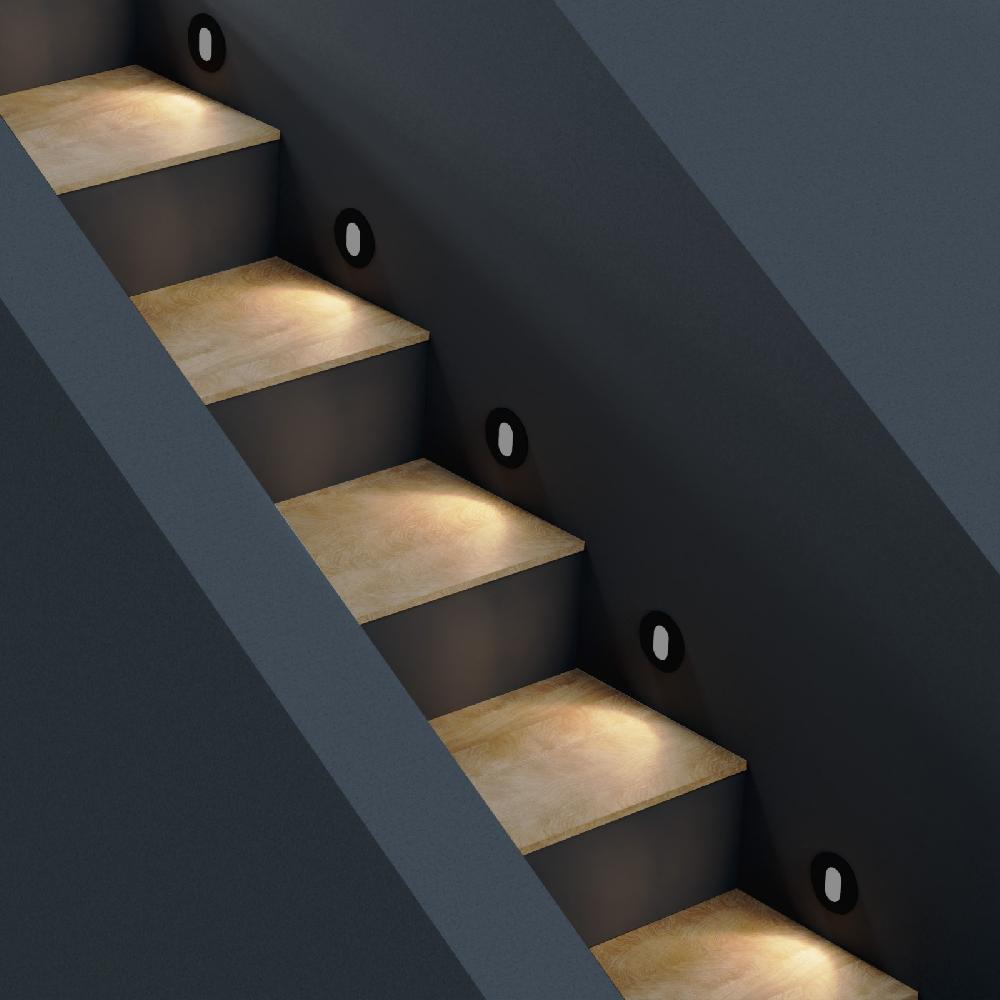 Sulion Aplique Bañador BELY LED 3W Redondo Gris Antracita 3000K IP65 | Sulion