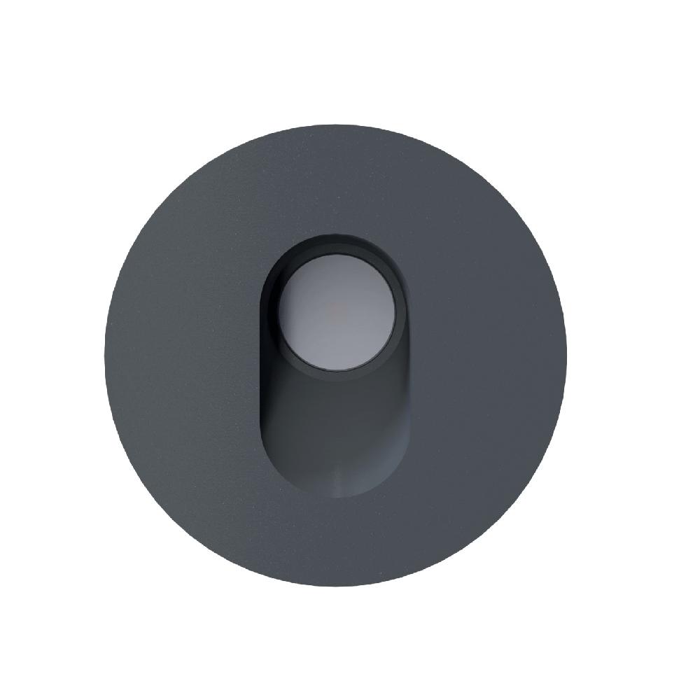 Sulion Aplique Bañador BELY LED 3W Redondo Gris Antracita 3000K IP65 | Sulion