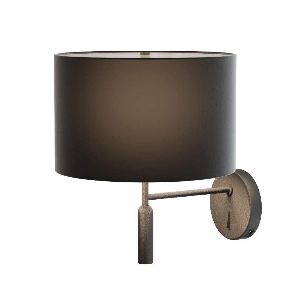 Sulion Aplique BASIC STYLO. Metal Negro Y Pantalla Negra.| Sulion