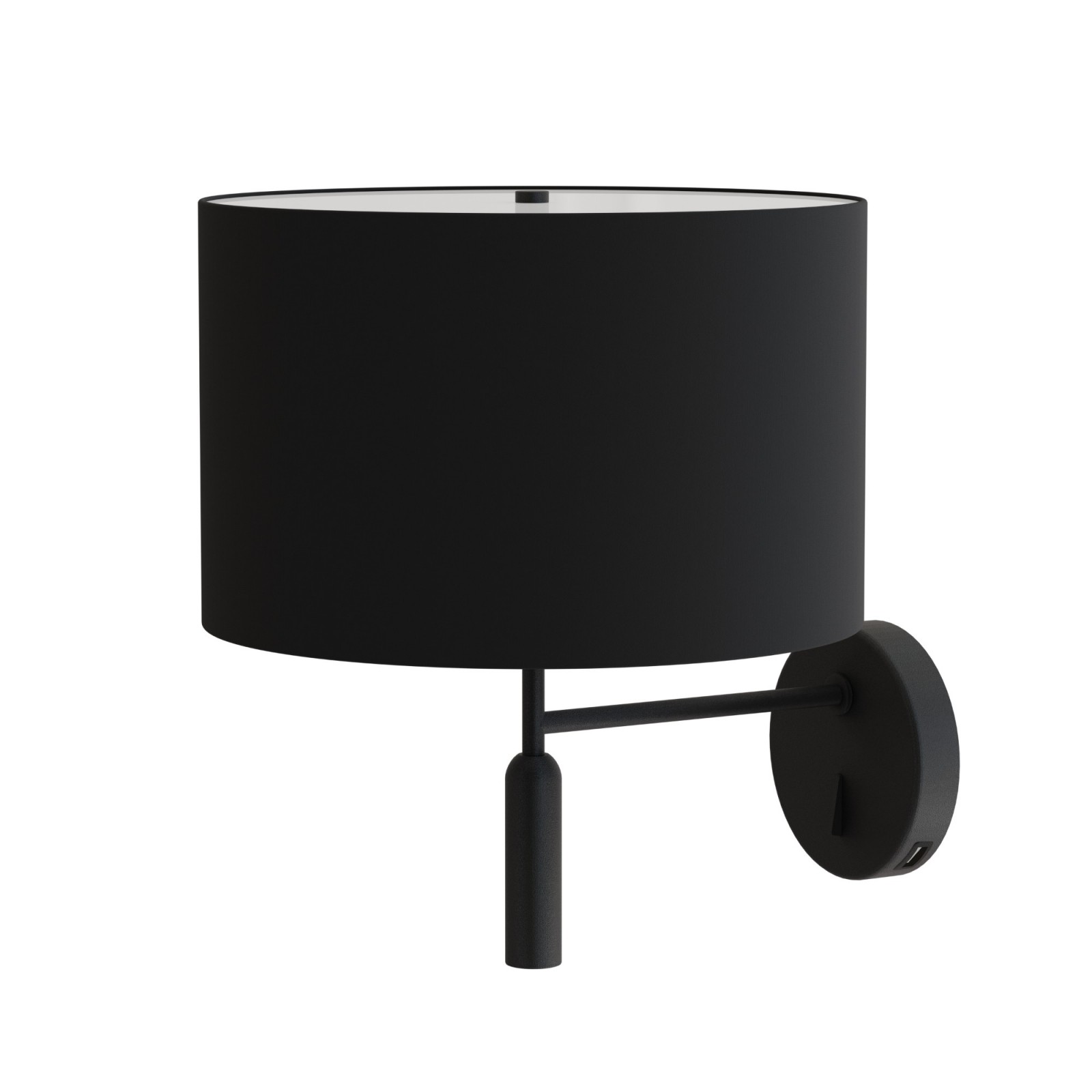 sulion Aplique BASIC STYLO. Metal negro y pantalla negra.| Sulion