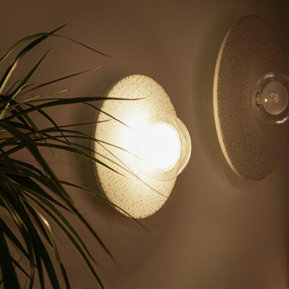 Sulion Aplique CANDY. Terrazo Y Doble Difusor De Vidrio. 30x30x18cm | Sulion