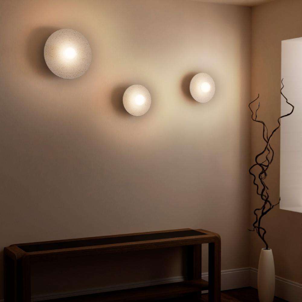 Sulion Aplique CANDY. Terrazo Y Doble Difusor De Vidrio. 30x30x18cm | Sulion