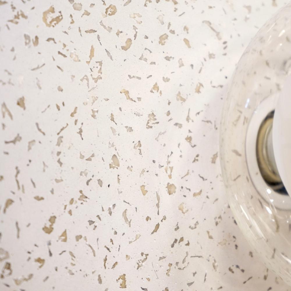 Sulion Aplique CANDY. Terrazo Y Doble Difusor De Vidrio. 45x45x18cm | Sulion