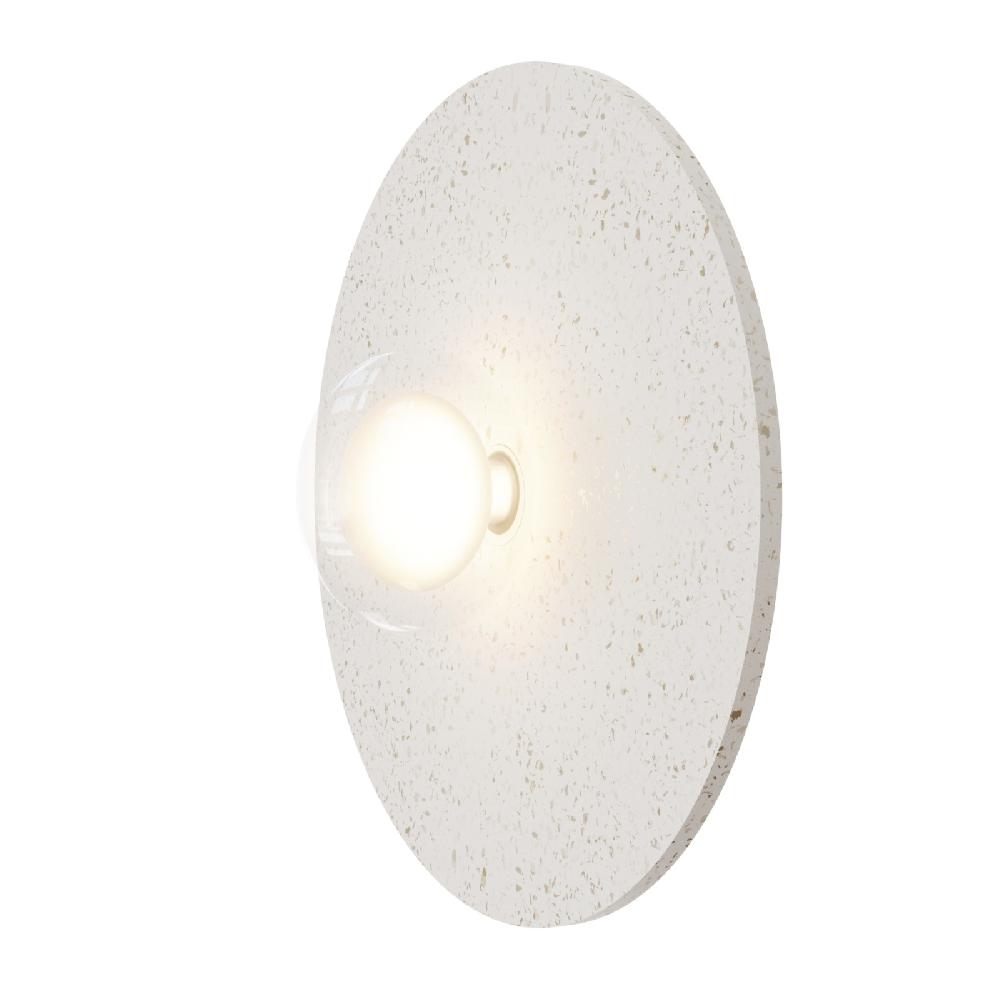 sulion Aplique CANDY. Terrazo y doble difusor de vidrio. 45x45x18cm | Sulion