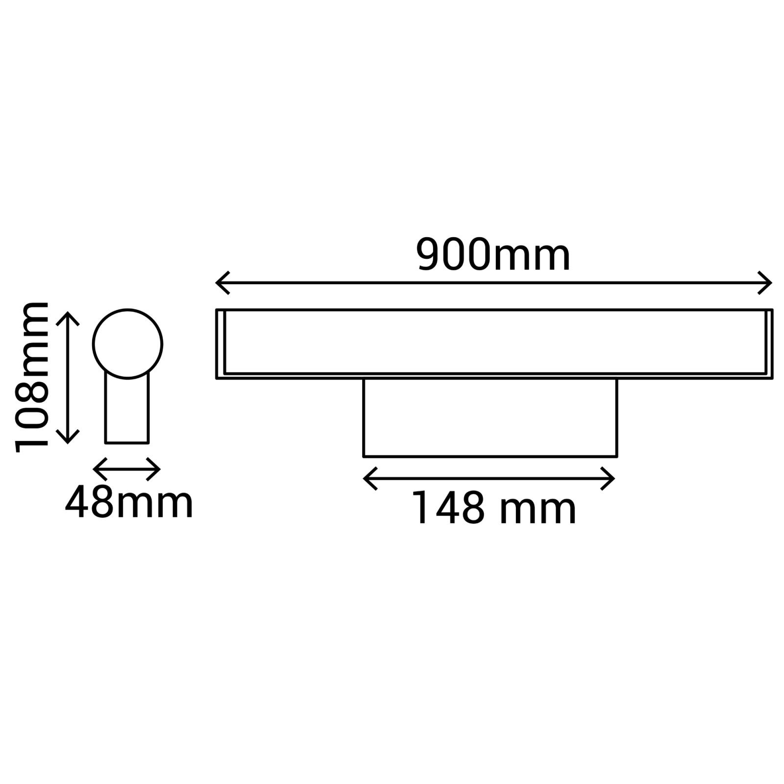 Sulion Aplique CASPIO. Metal Níquel Cepillado LED 18W | Sulion