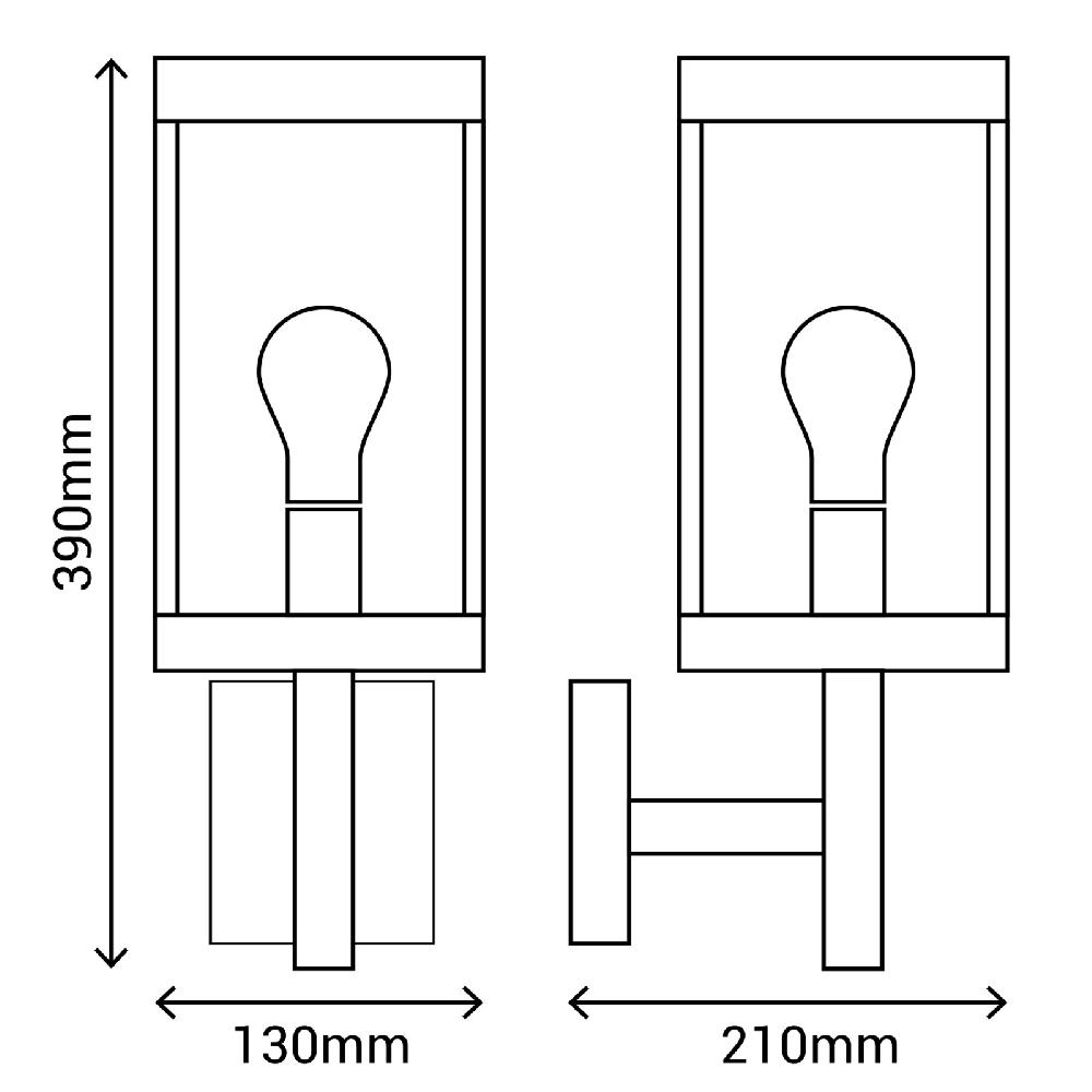 Sulion Aplique Con Brazo LOPE Gris Antracita Cuadrado Estilo Clásico | Sulion