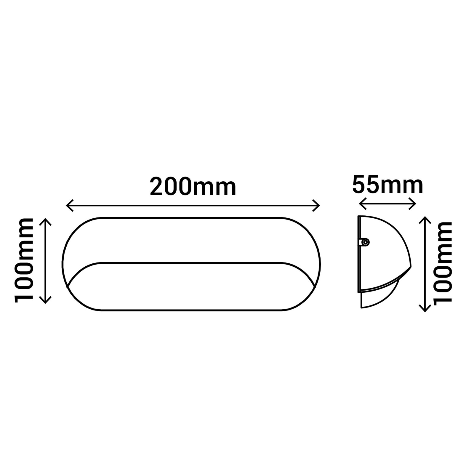 Sulion Aplique IP65 SIA LED 13W Temperatura 3000K Color Negro En ABS | Sulion