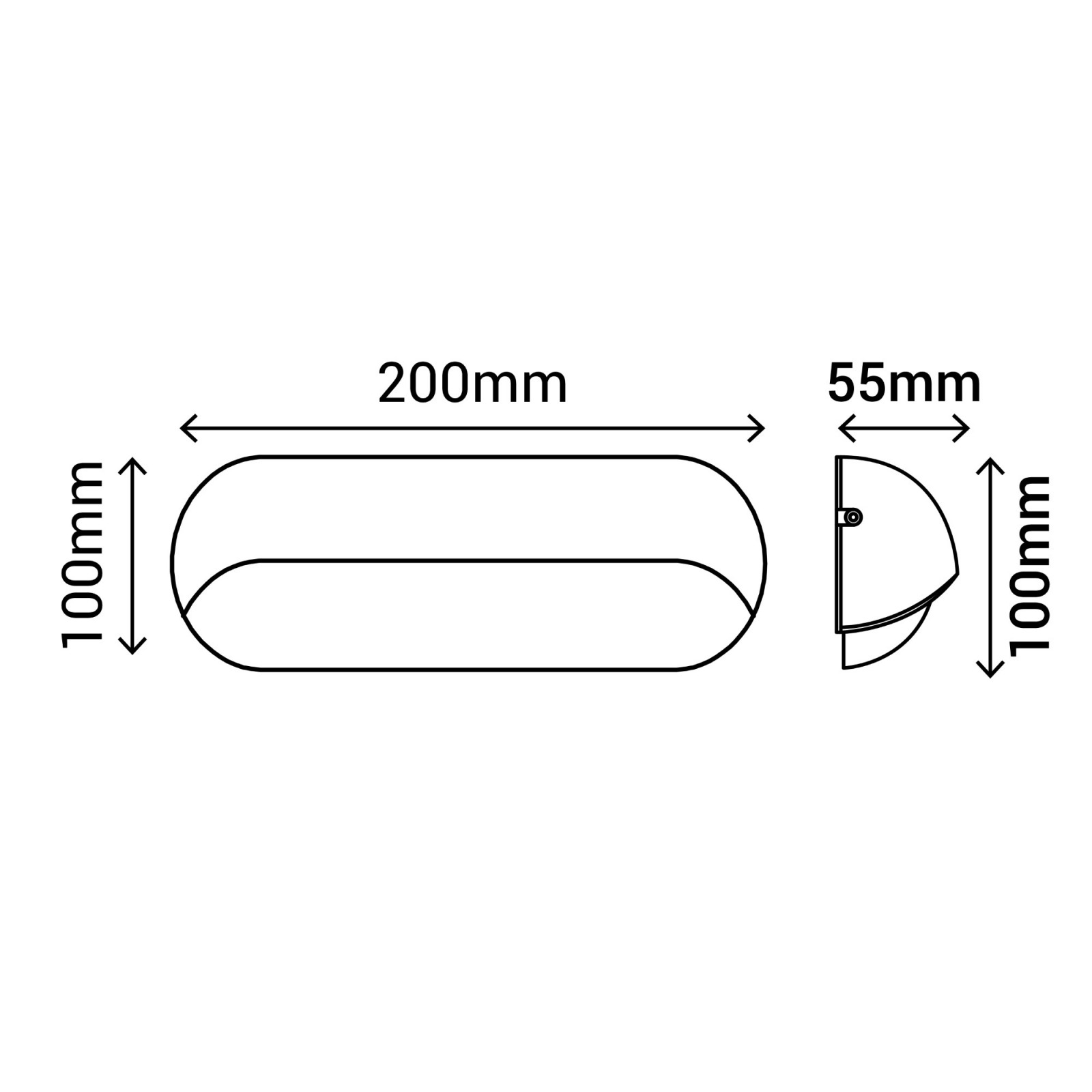 Sulion Aplique IP65 SIA LED 13W Temperatura 4000K Color Negro En ABS | Sulion