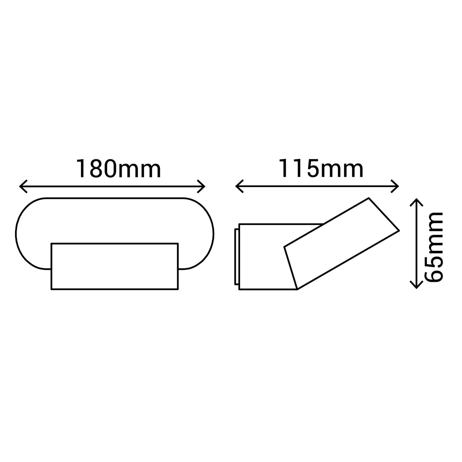 Sulion Aplique KOA LED 7W Con IP65 3000K Acabado Negro Mate En ABS |Sulion