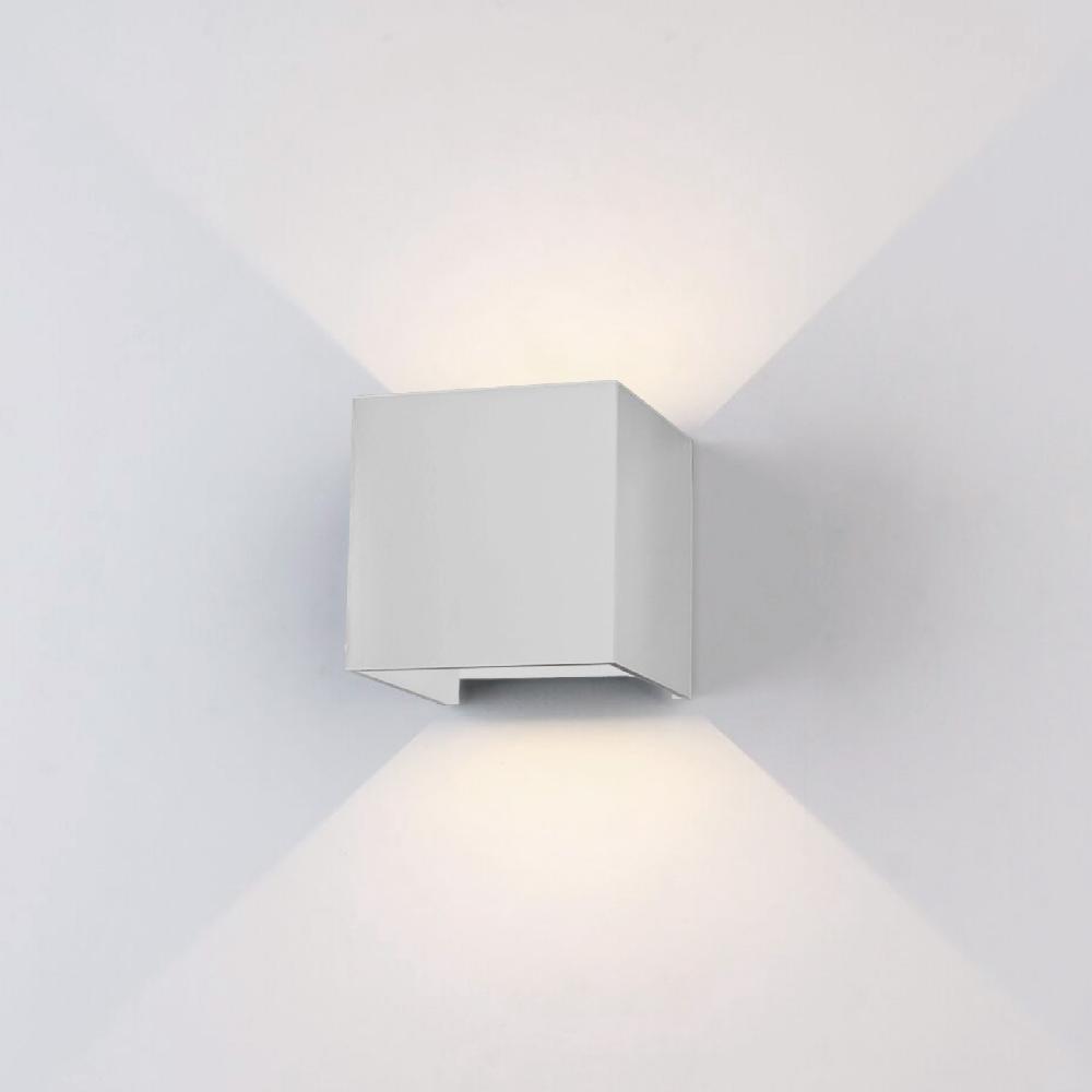 Sulion Aplique LOBY IP54 Cuadrado Blanco Doble Apertura De Luz 3000K| Sulion