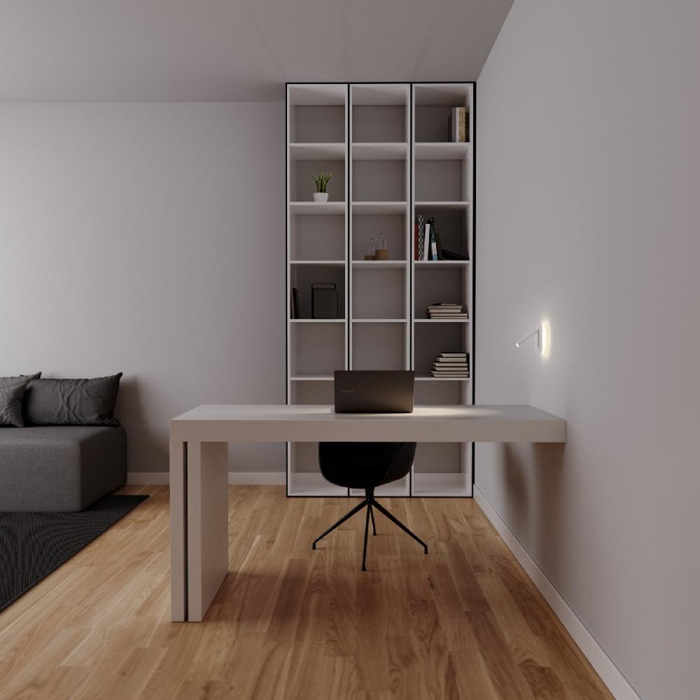 Sulion Aplique MILU. Metal Blanco Arenado. LED 6W/3W | Sulion