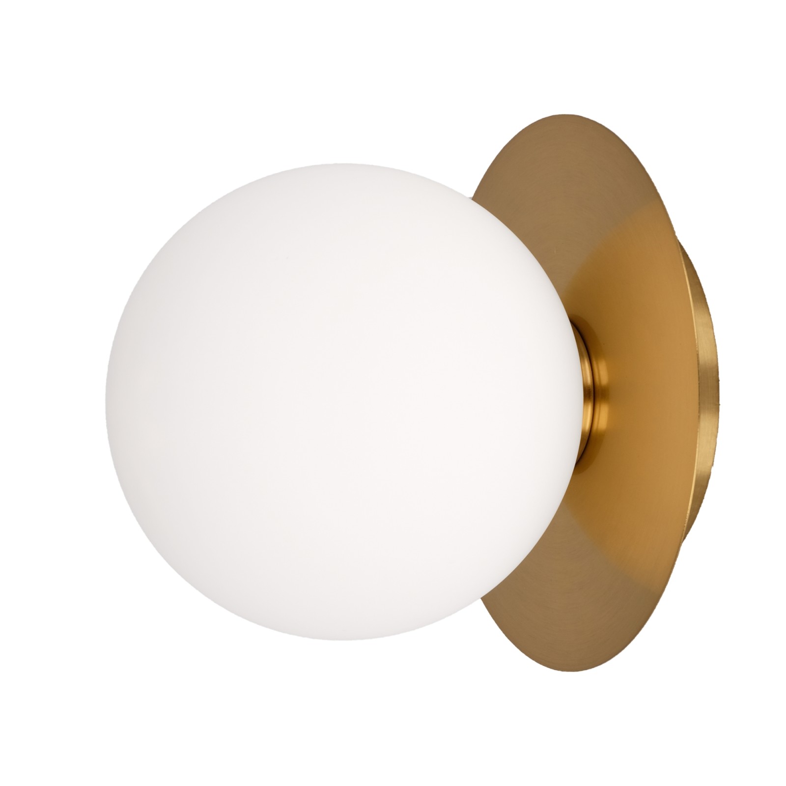 sulion Aplique MUSA. Metal latón satinado y bola opal mate. 1XG9 | Sulion