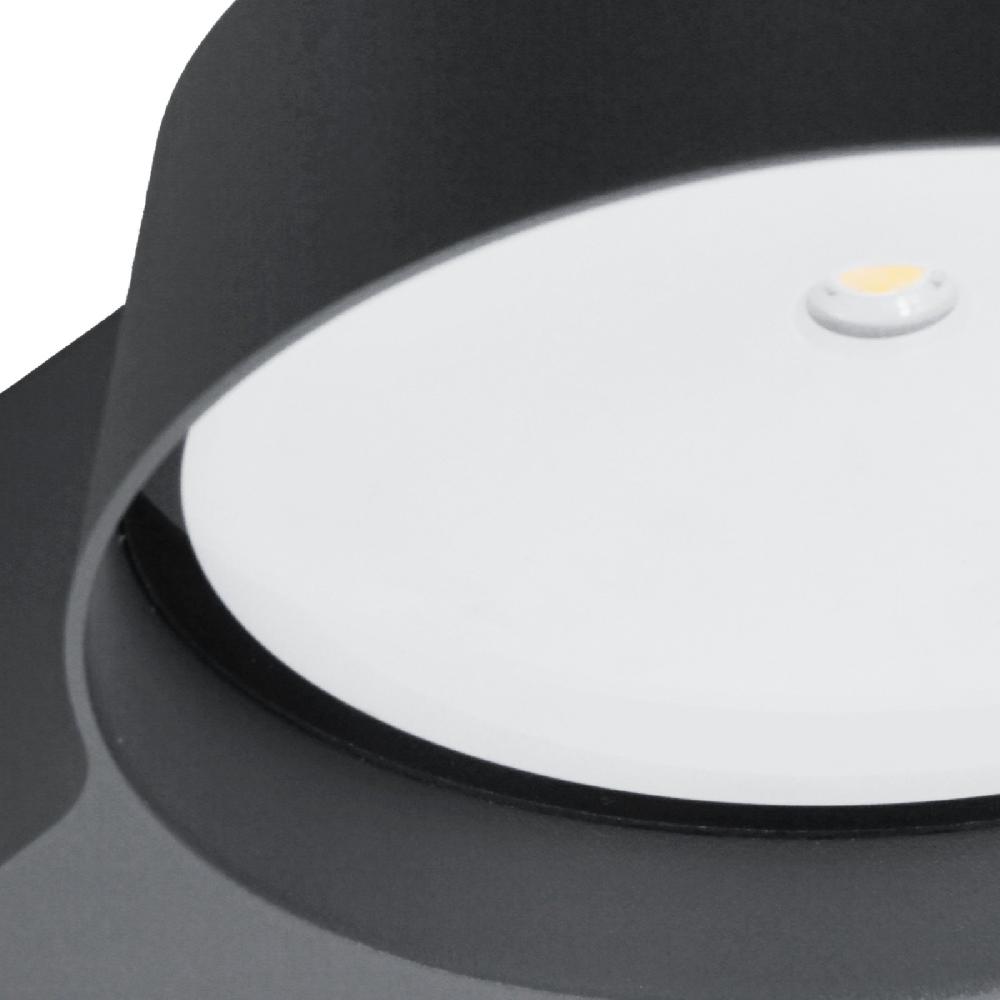 Sulion Aplique NAYA LED 12W Gris Antracita Con Luz Indirecta IP54 | Sulion