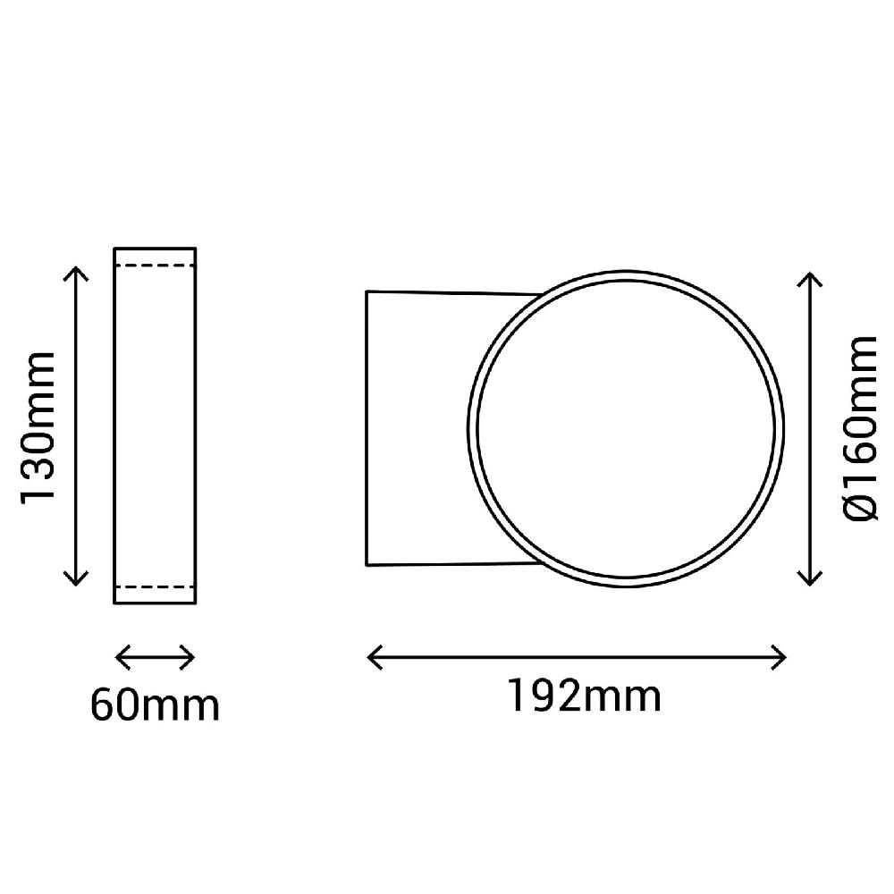 Sulion Aplique NAYA LED 12W Gris Antracita Con Luz Indirecta IP54 | Sulion
