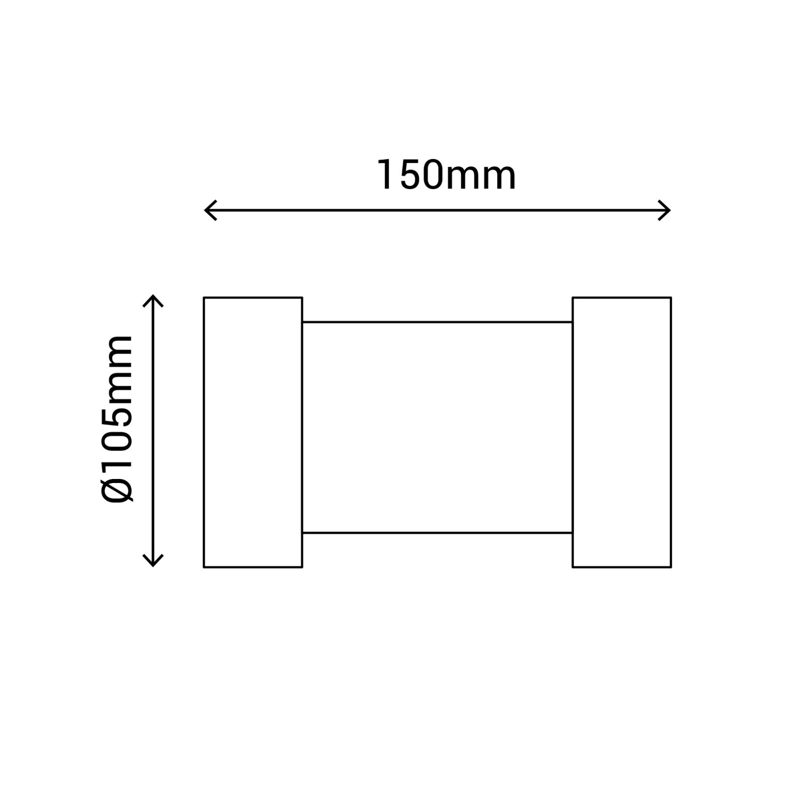 Sulion Aplique NINA LED 9W Gris Antracita Luz Bidireccional | Sulion