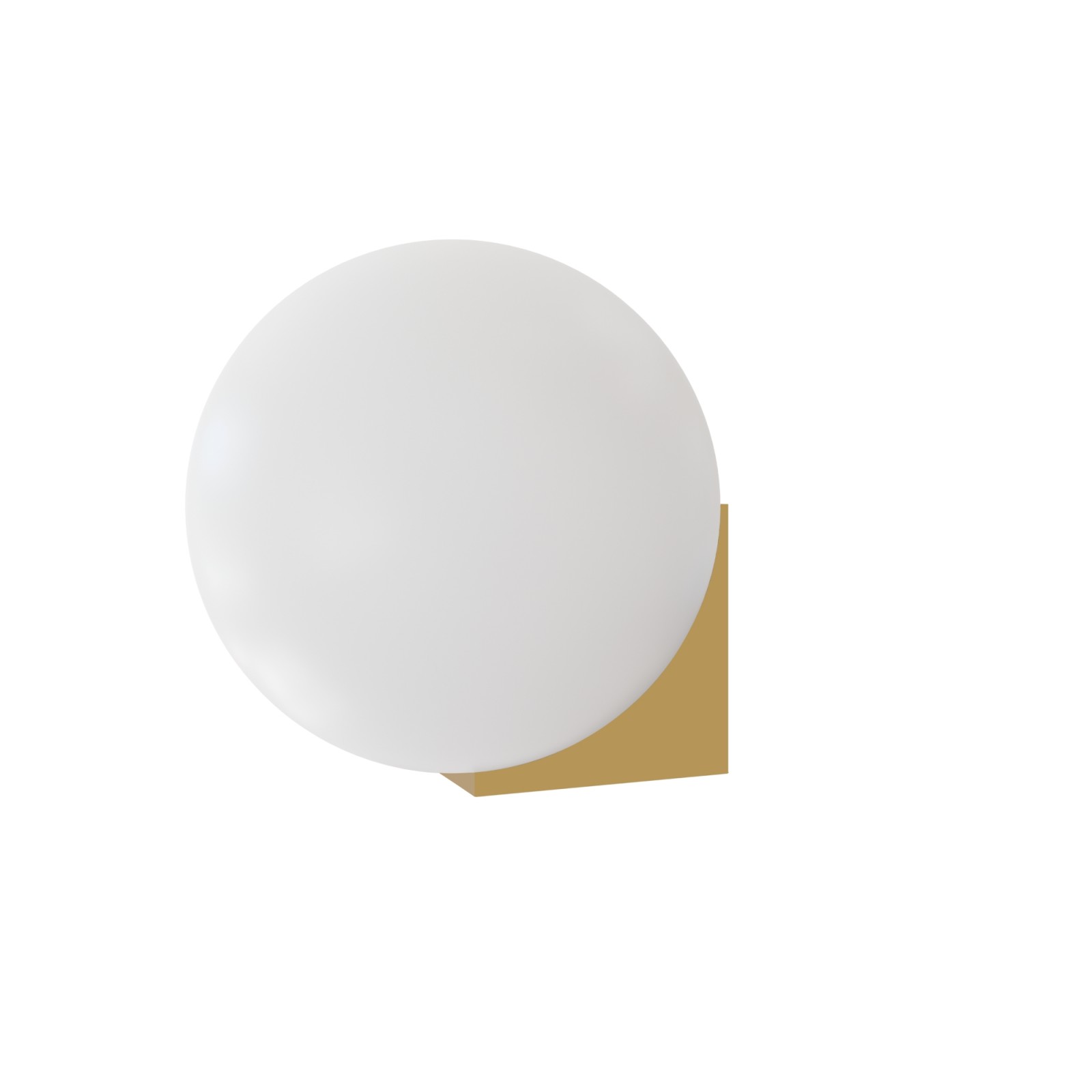 sulion Aplique OBI. Metal latón saVITAdo y bola opal mate. 1xG9 | Sulion