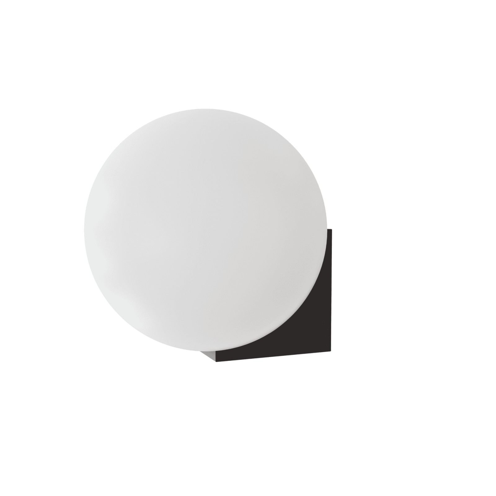 sulion Aplique OBI. Metal negro arenado y bola opal mate. 1xG9 | Sulion