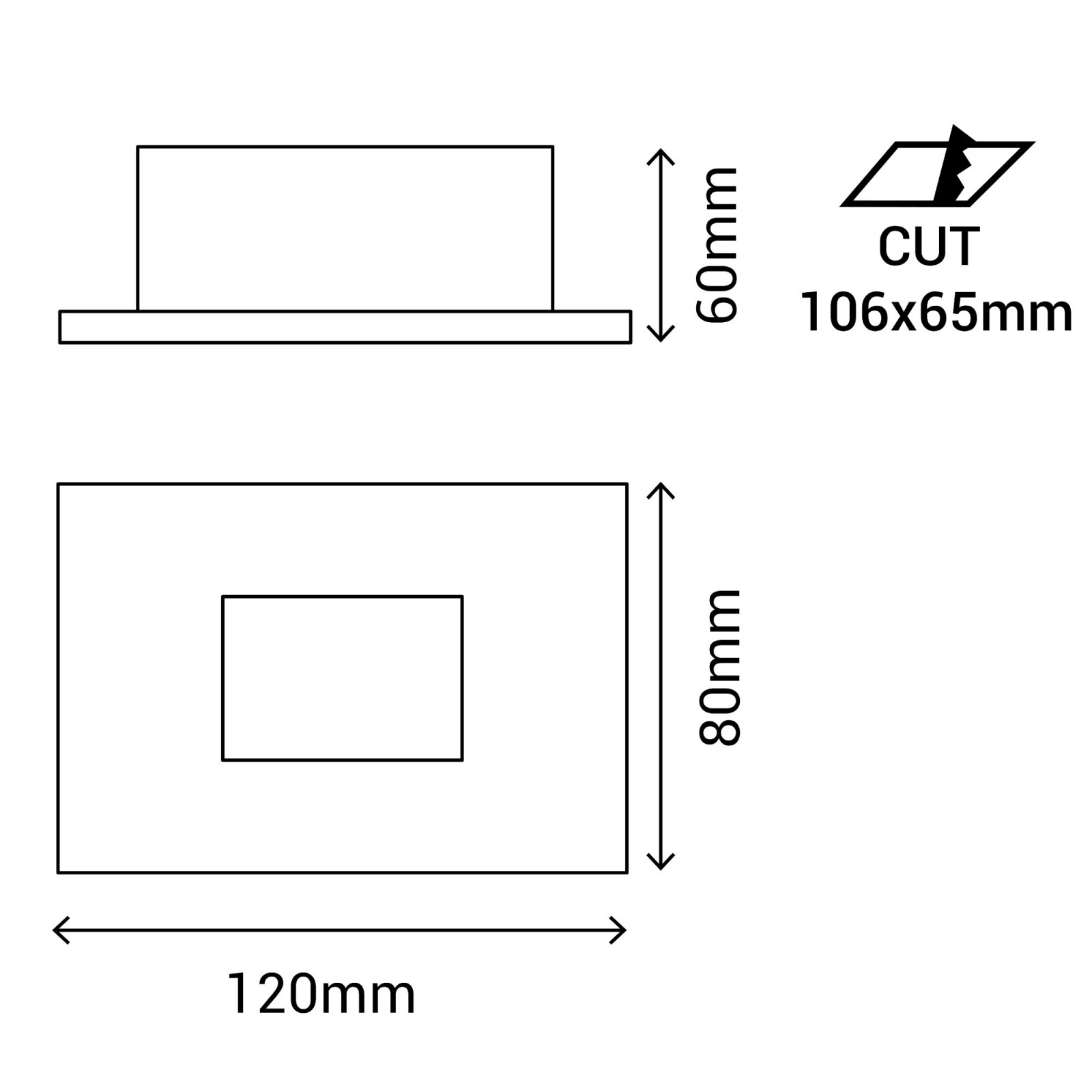 Sulion Aplique Rectangular KAMAL LED 1 5W Blanco Mate 4000K IP65 | Sulion