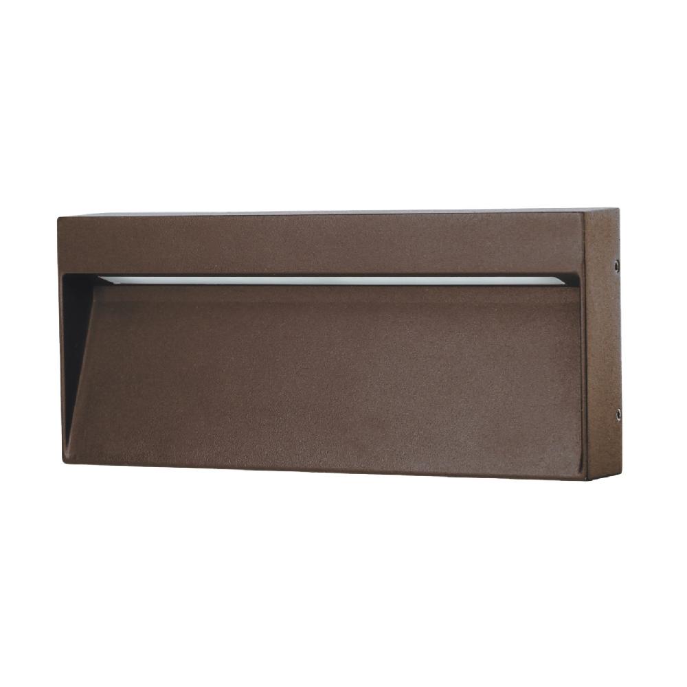 sulion Aplique rectangular KAMAL LED 8W marrón 4000K IP65 | Sulion