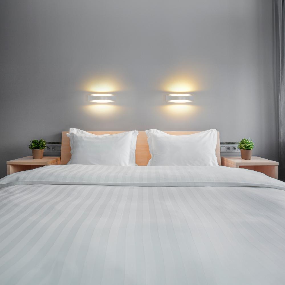 Sulion Aplique SELMA. Aluminio Blanco Mate Con Luz Bidireccional | Sulion