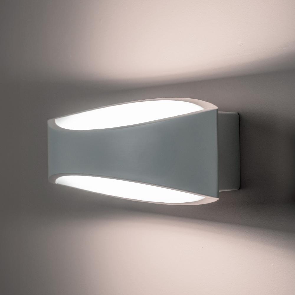 Sulion Aplique SELMA. Aluminio Blanco Mate Con Luz Bidireccional | Sulion