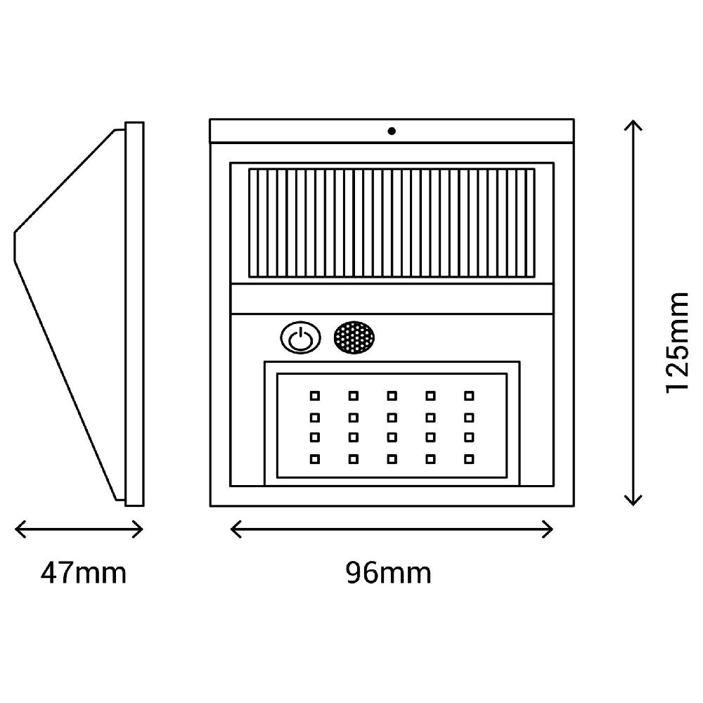 Sulion Aplique Solar NEKO Con Sensor De Luz Y Movimiento IP44 3W | Sulion