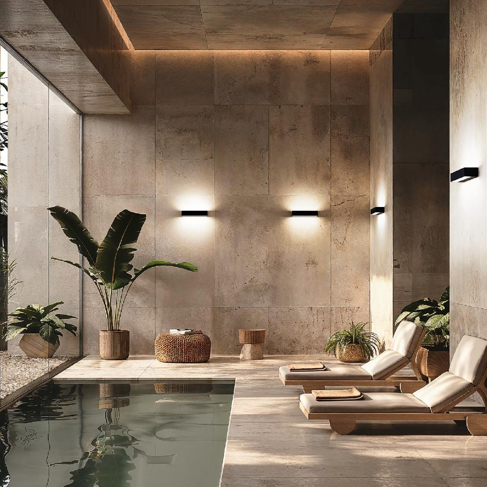 Sulion Aplique TISA Gris Con Luz Bidireccional IP65 3000K| Sulion