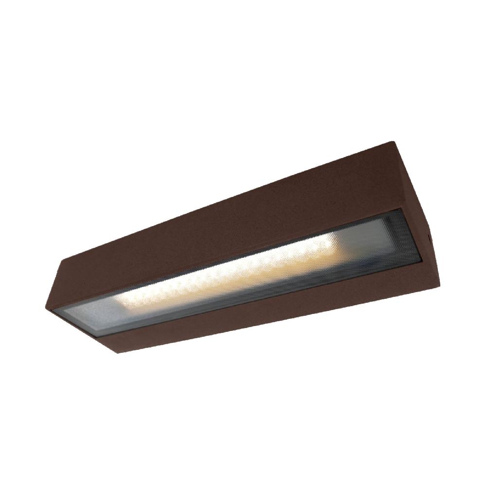 sulion Aplique TISA LED 12W acero cortén en aluminio IP65 3000K | Sulion