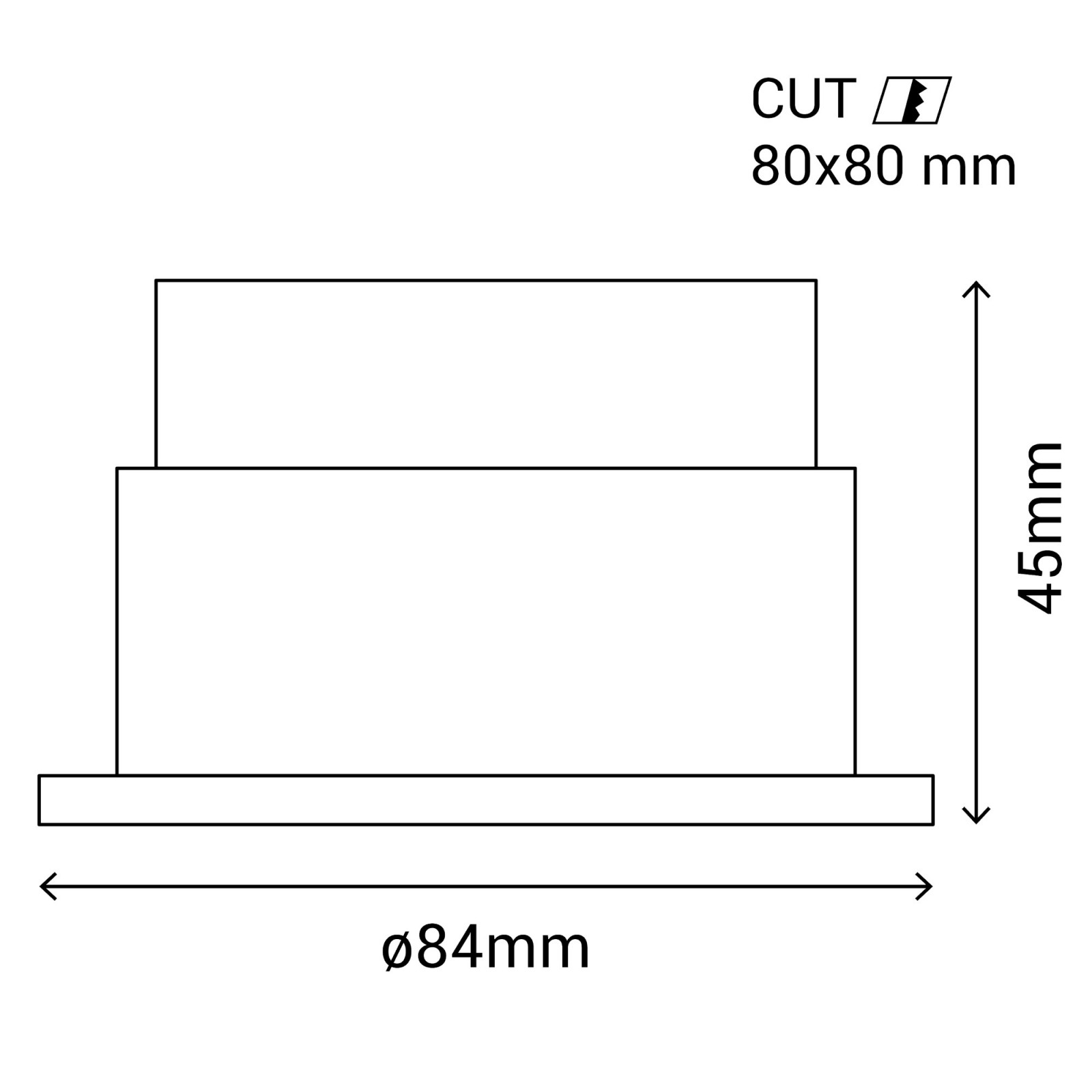 Sulion Aro Cuadrado VISIO Para Módulo COB LED 11W En ABS | Sulion