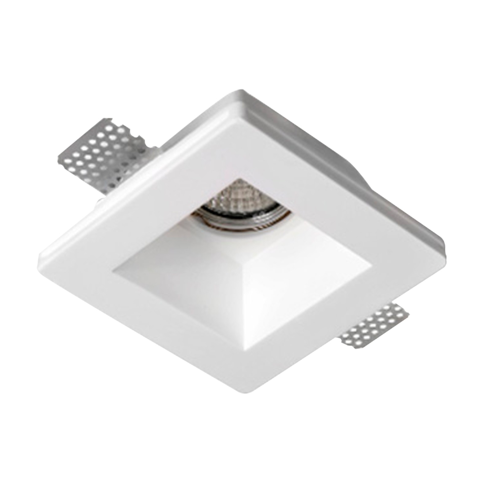 sulion Aro empotrable FRONT cuadrado en yeso blanco pintable | Sulion