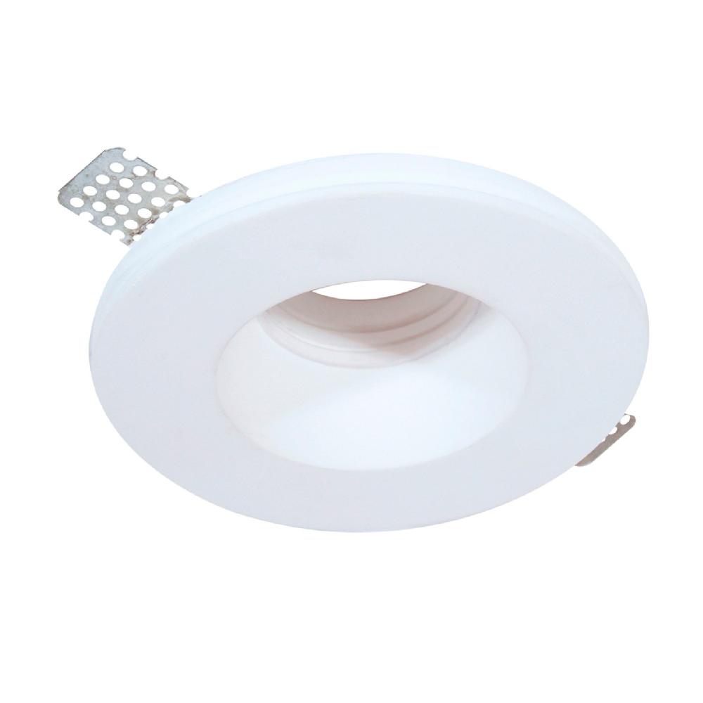 sulion Aro empotrable FRONT redondo en yeso blanco pintable | Sulion