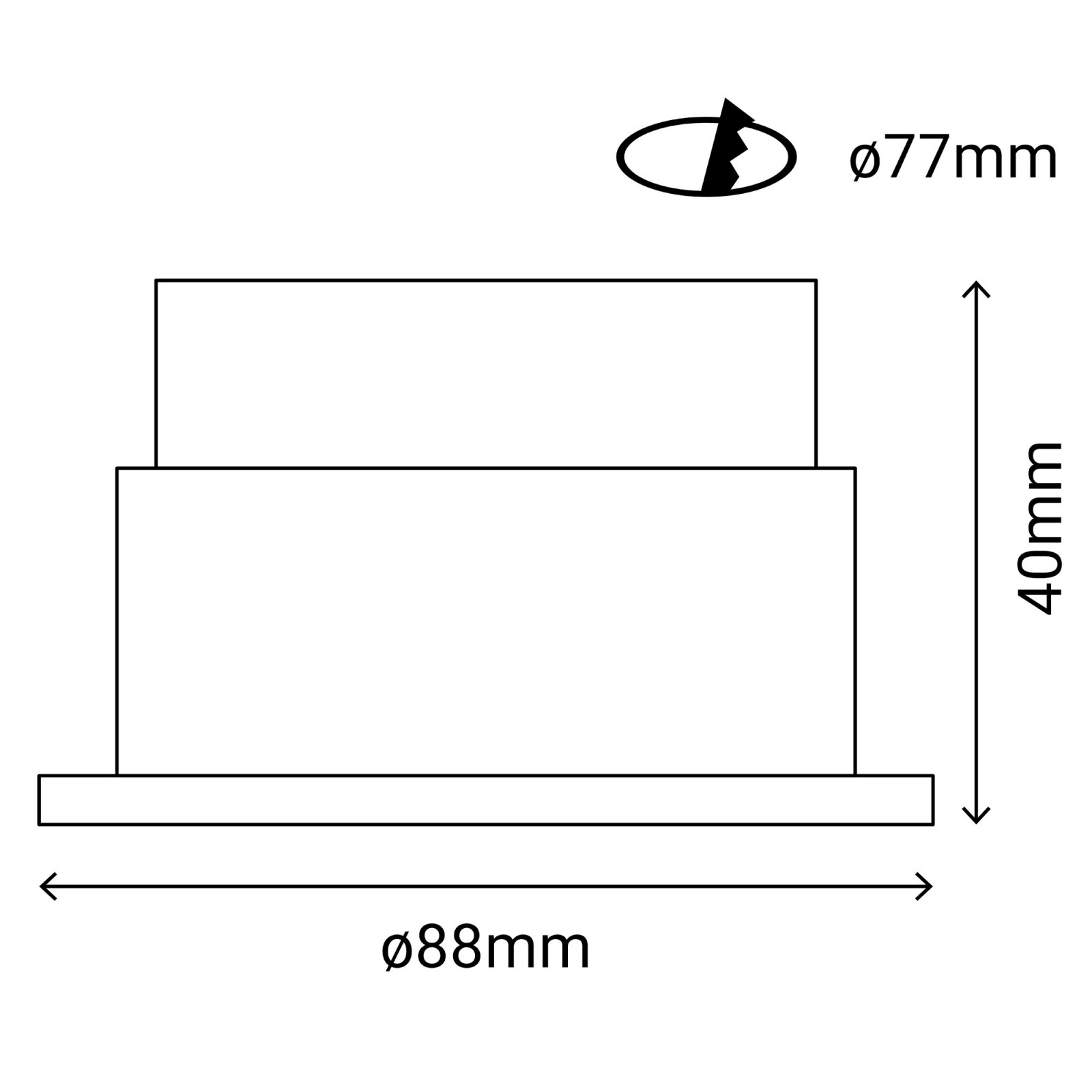 Sulion Aro Redondo VISIO Para Módulo COB LED 11W En ABS | Sulion